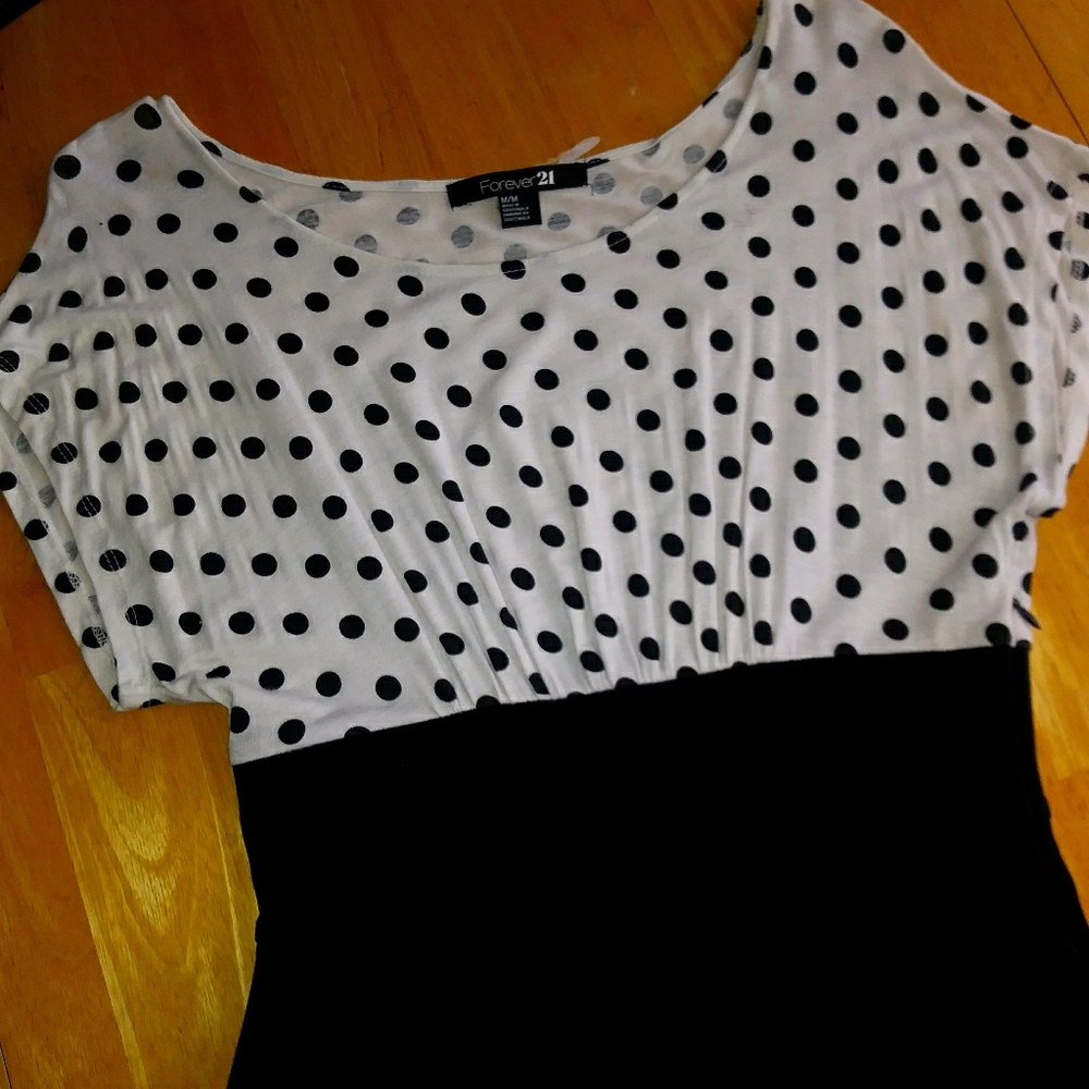 Forever 21 polka dot cocktail dress size medium